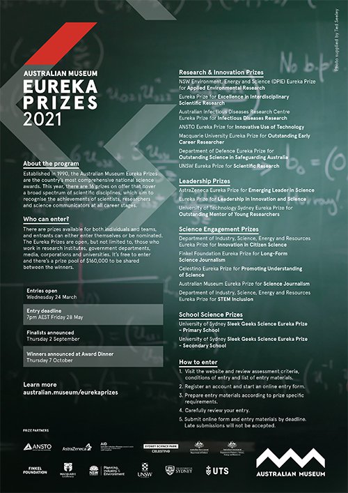 Information sheet - 2021 AM Eureka Prizes