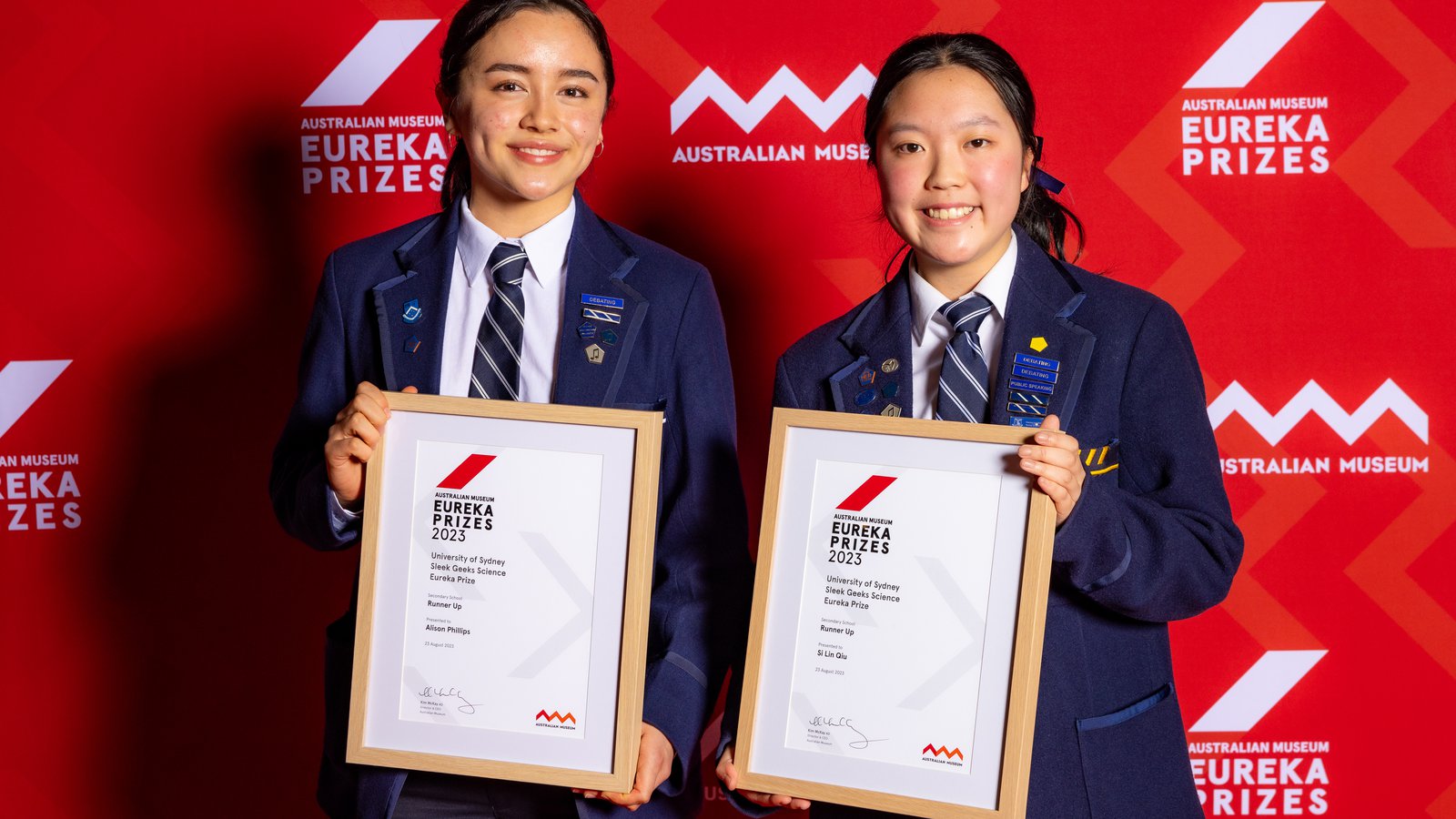 2023 Eureka Prizes Awards Ceremony Media Wall – Winners