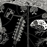 Print 'Mission, Mob, Bend Mob', paper, Badger Bates, New South Wales, Australia. (Cropped).