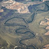 Aerial of the Menindee Lakes and surrounding areas.