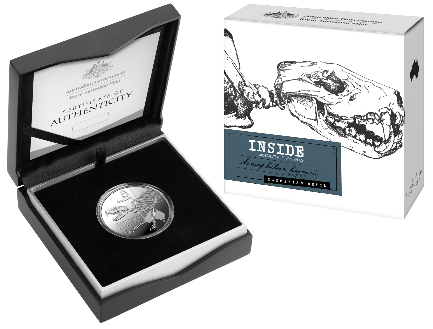 There are three coins in the Royal Australian Mint’s commemorative coin series, including the Saltwater Crocodile, Western Taipan and the Tasmanian Devil.