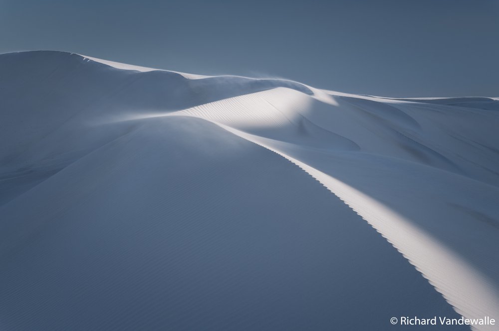 White sand dunes