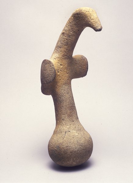 Bird-shaped pestle, Western Province, Papua New Guinea