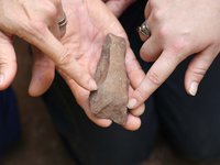 An archaeological dig on Norfolk Island has uncovered two Polynesian adzes (stone axes) and hundreds of flakes dating back to pre-European settlement.