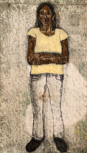 Tammy portrait for Barka: The Forgotten River exhibition by Justine Muller.