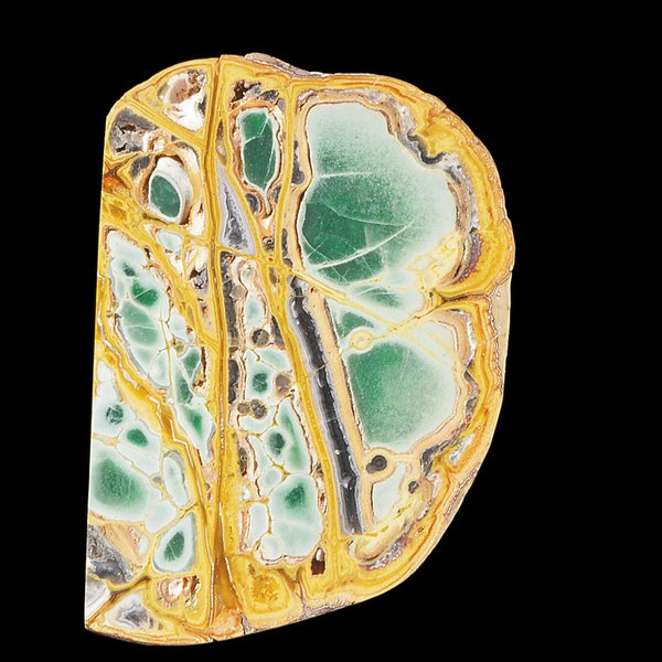Variscite on limonite-D-50541