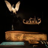 This Egyptian mummy was excavated from a tomb in Thebes (now Luxor) and was originally thought to have been the body of a middle-aged man who died about 2500 years ago. In 2004, the mummy underwent CT scanning at nearby Royal Prince Alfred Hospital. The scan surprisingly revealed the body of a woman, who was mummified 300 years earlier than previously thought.