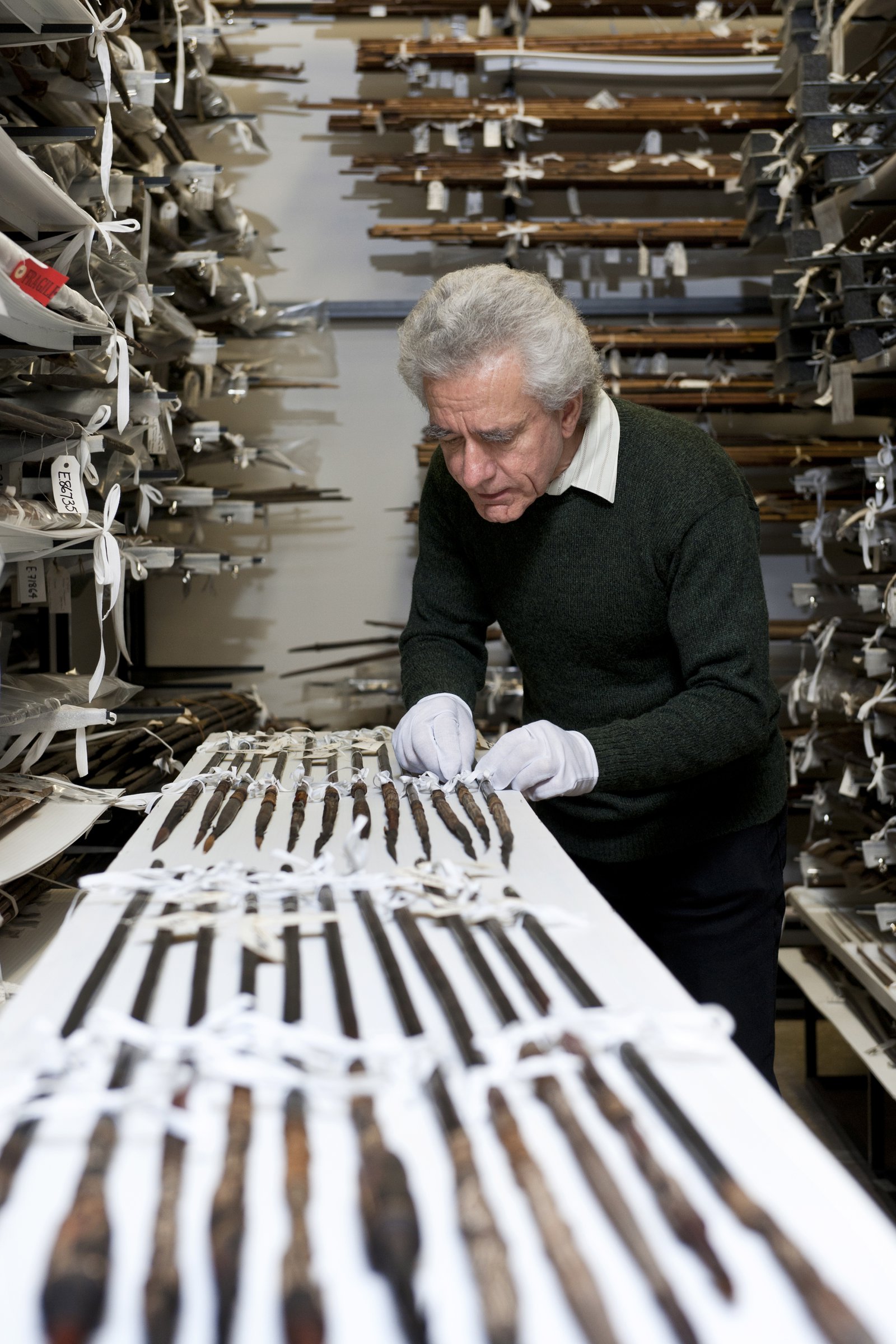 Carved wooden arrows from the island of Mer in the Torres Straits