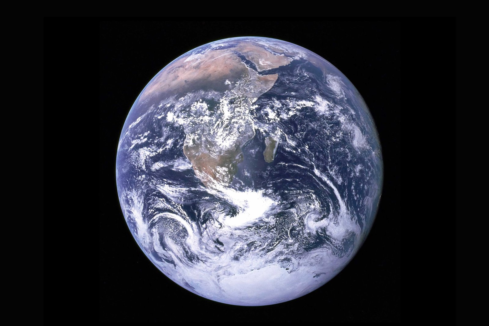 View of earth from Apollo 17