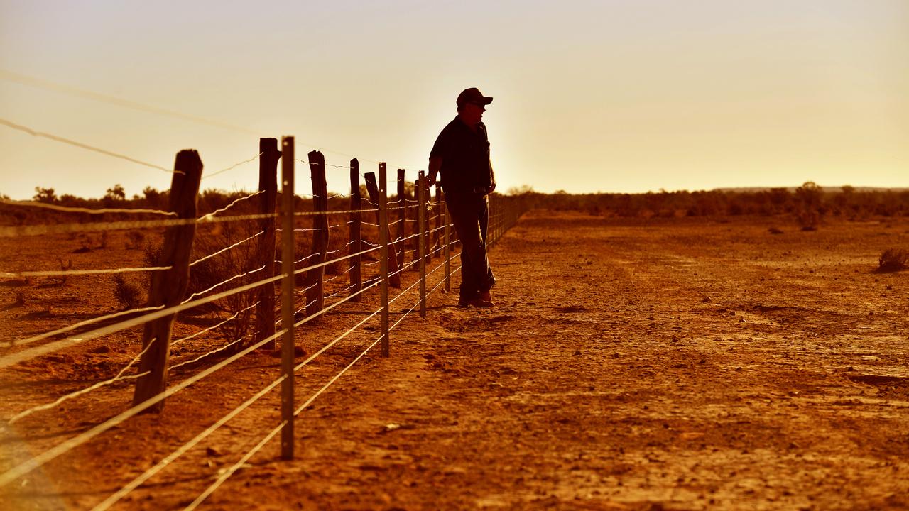 A farmer on a property during drought (file image)