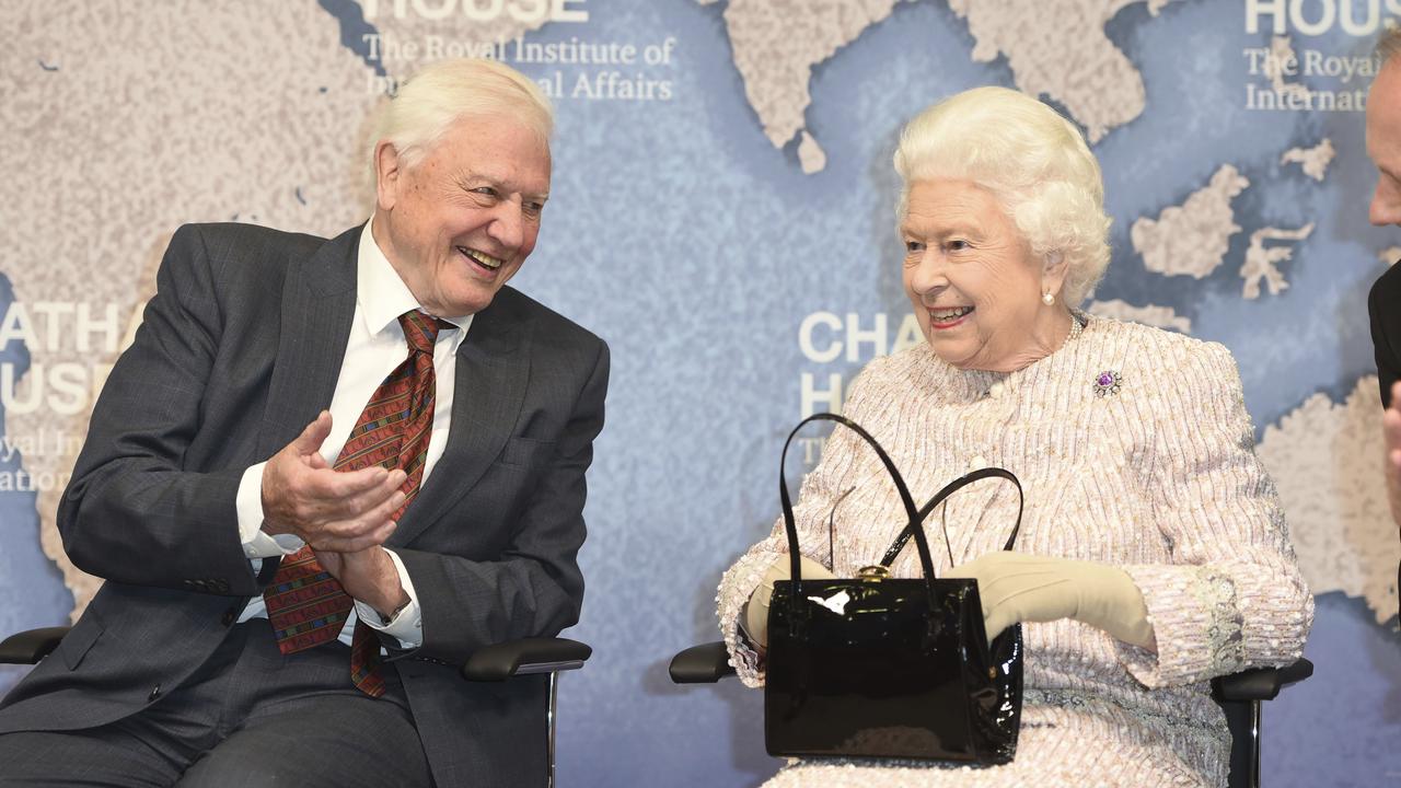 David Attenborough and Queen Elizabeth in 2019
