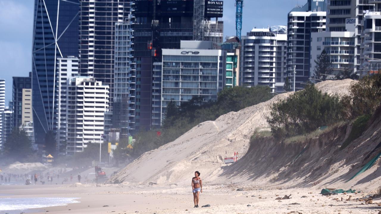 Erosion is seen after Ex Tropical Cyclone Alfred