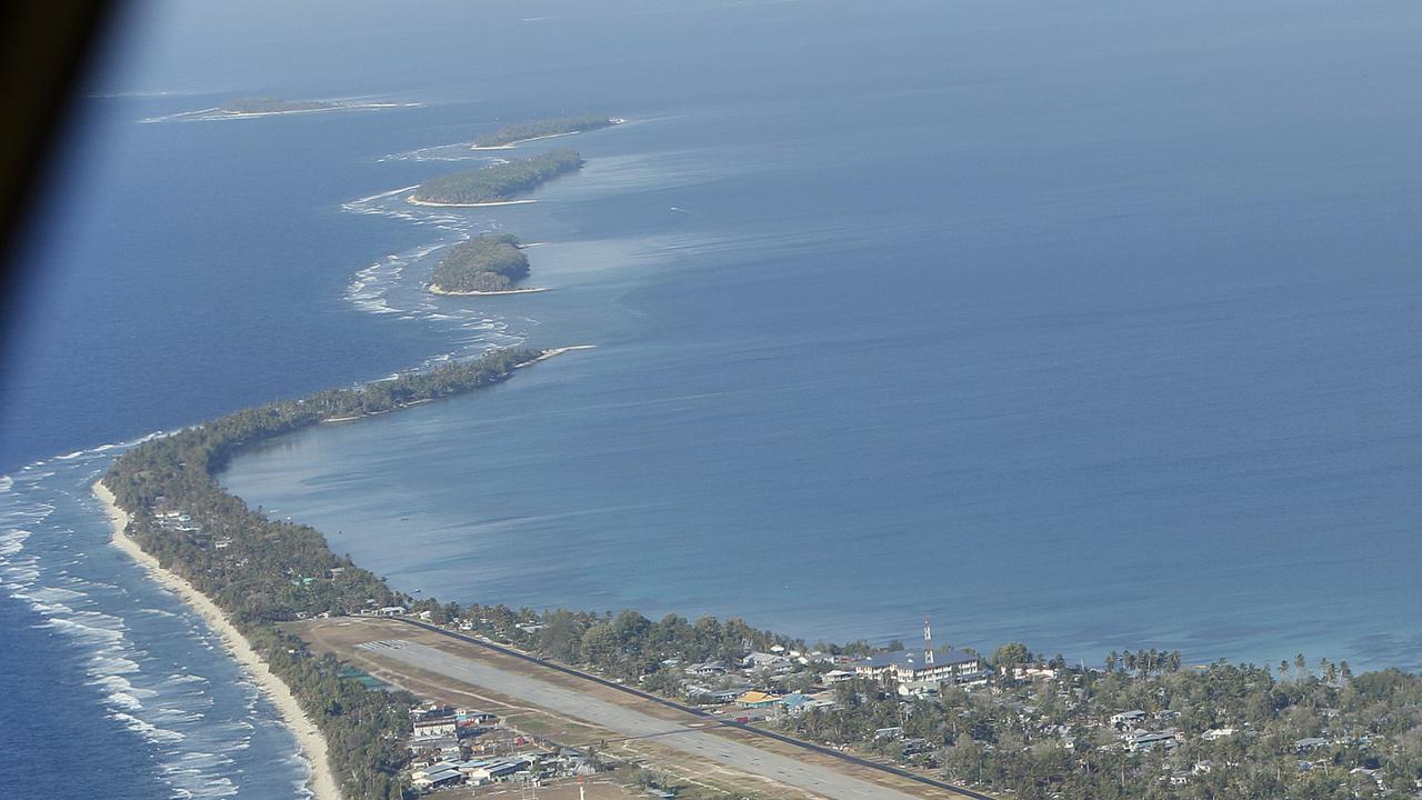 Funafuti, the main island of the nation state of Tuvalu