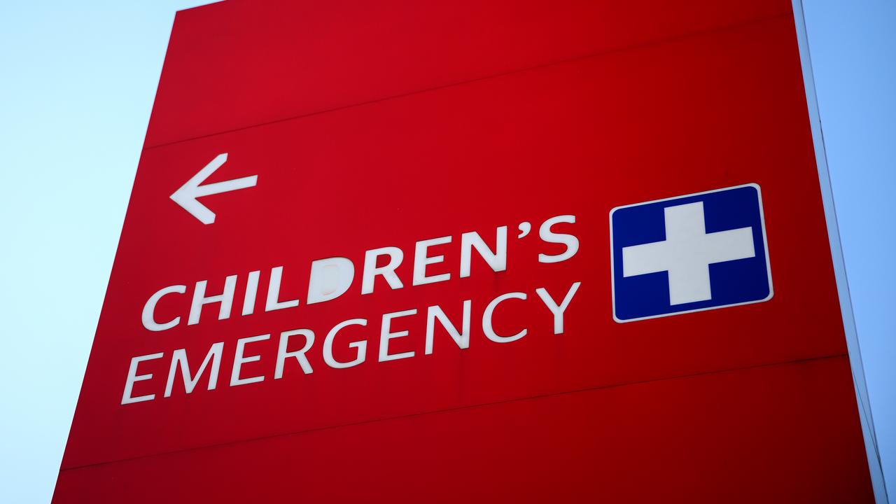 Hospital signage (file image)