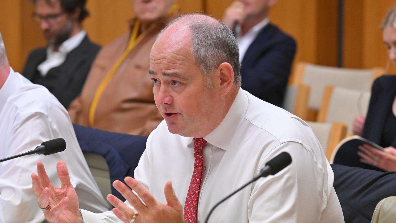 National Australia Bank (NAB) CEO Andrew Irvine at a banking hearing