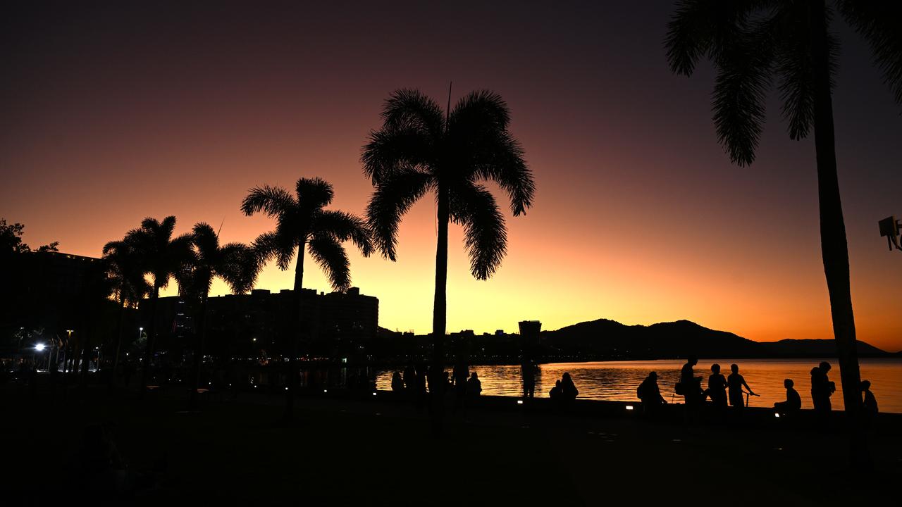 People are seen on the Cairns Esplanade (file image)