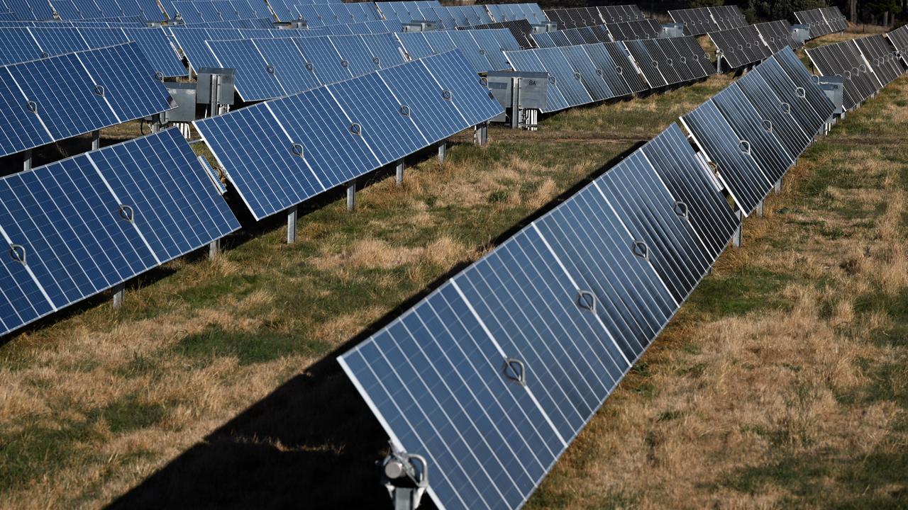 Solar farm on the northern outskirts of Canberra