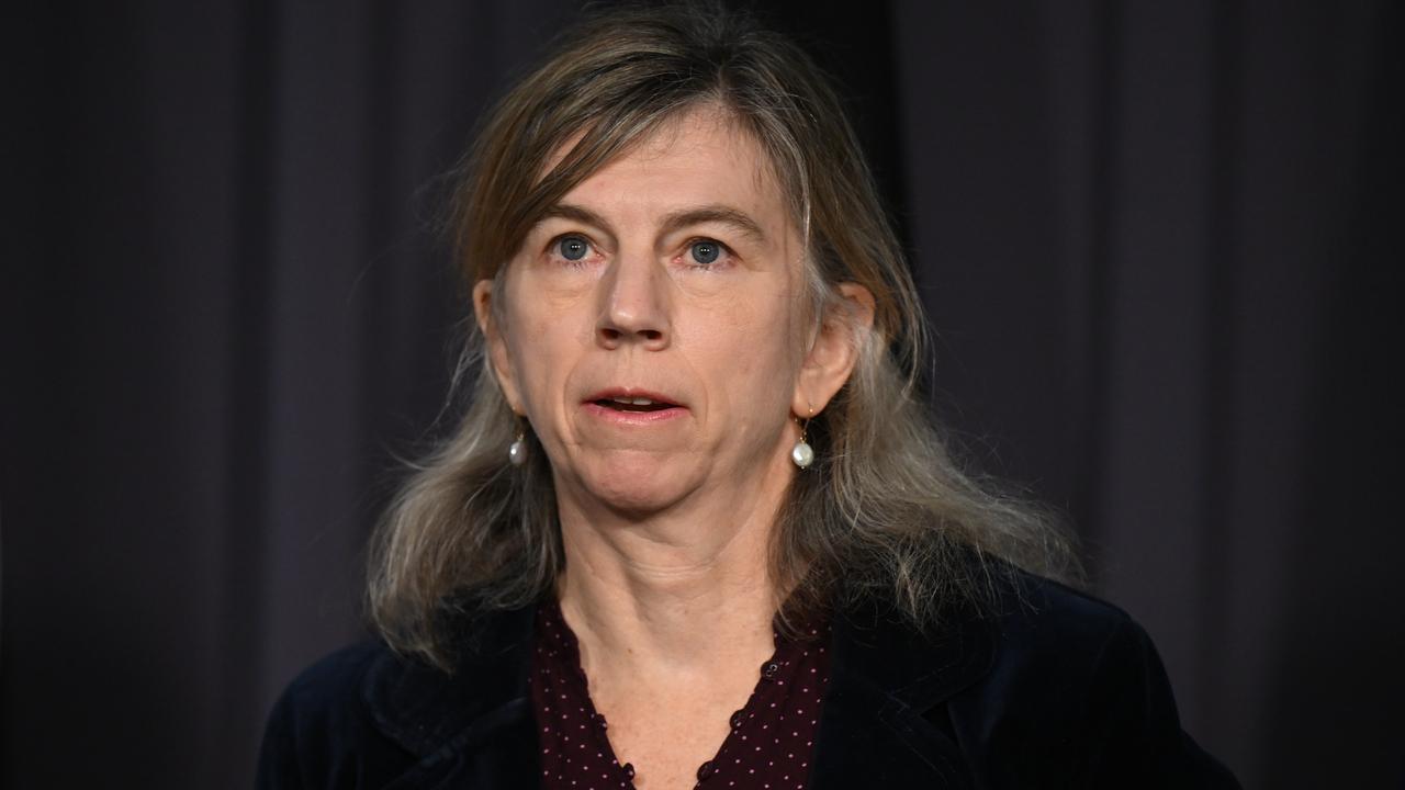 Threatened Species Commissioner Fiona Fraser during a press conference