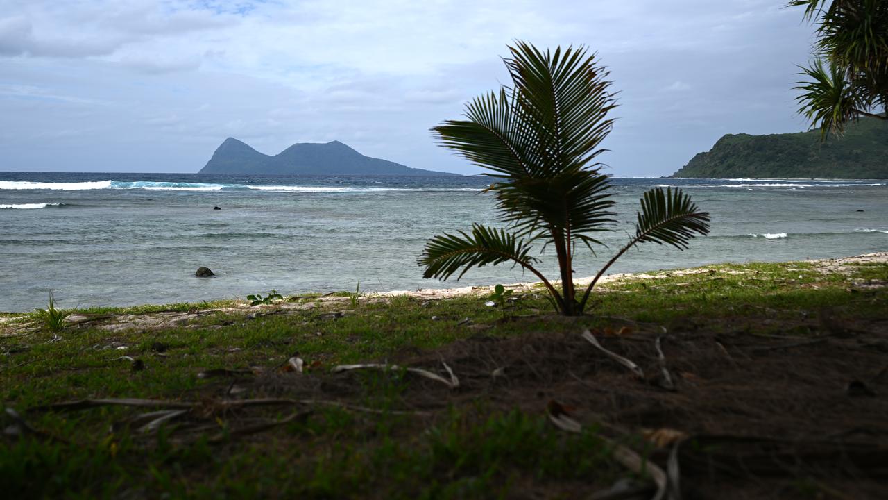 Vegetation on the beach of Nguna Island, Vanuatu,