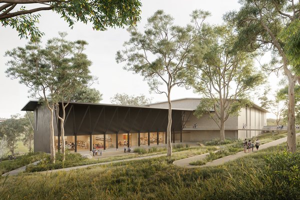 Architectural render of Australian Museum's Cultural Collections and Research Centre proposal for a world-leading collection care and research facility