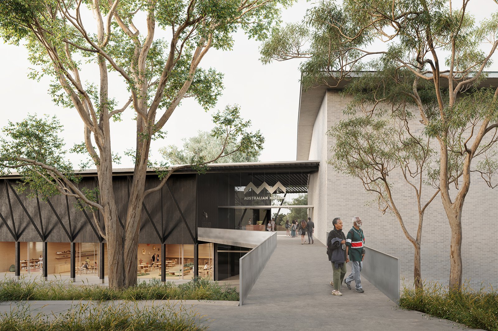 Architectural render of Australian Museum's Cultural Collections and Research Centre proposal for a world-leading collection care and research facility