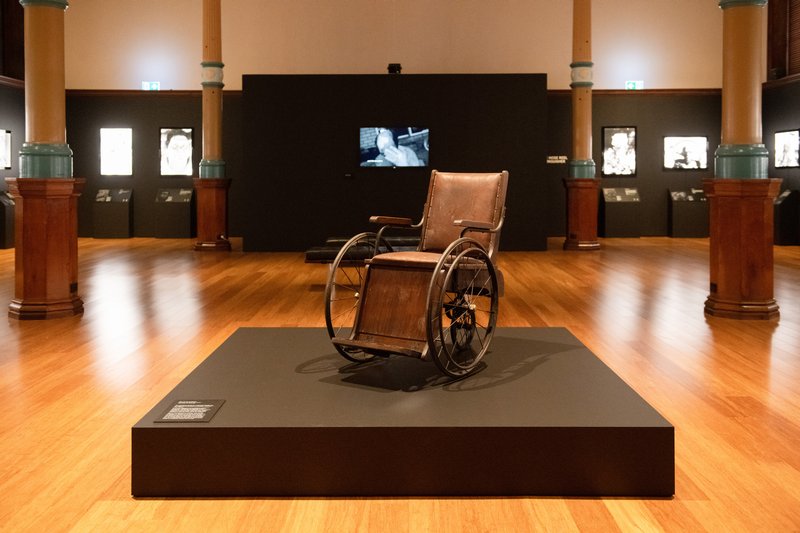Unfinished Business: Uncle John Baxter’s installation ‘Not fit for purpose’ which is a powerful reminder of the obstacles to support and accessibility resources that people with disabilities face.