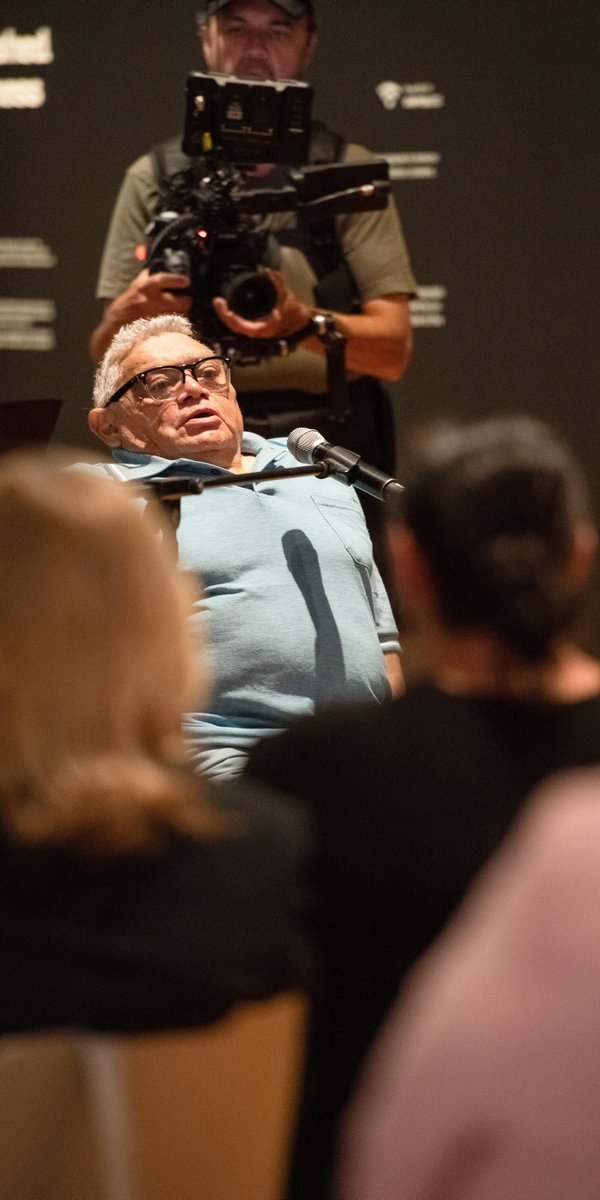 Uncle John Baxter speaking at the opening of the Unfinished Business exhibition.