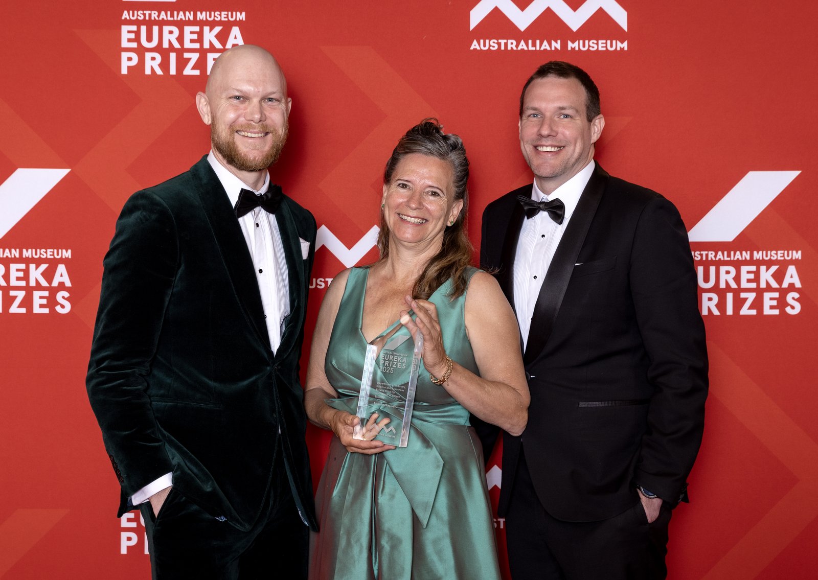 2025 Eureka Prizes Awards Ceremony Media Wall - Winners