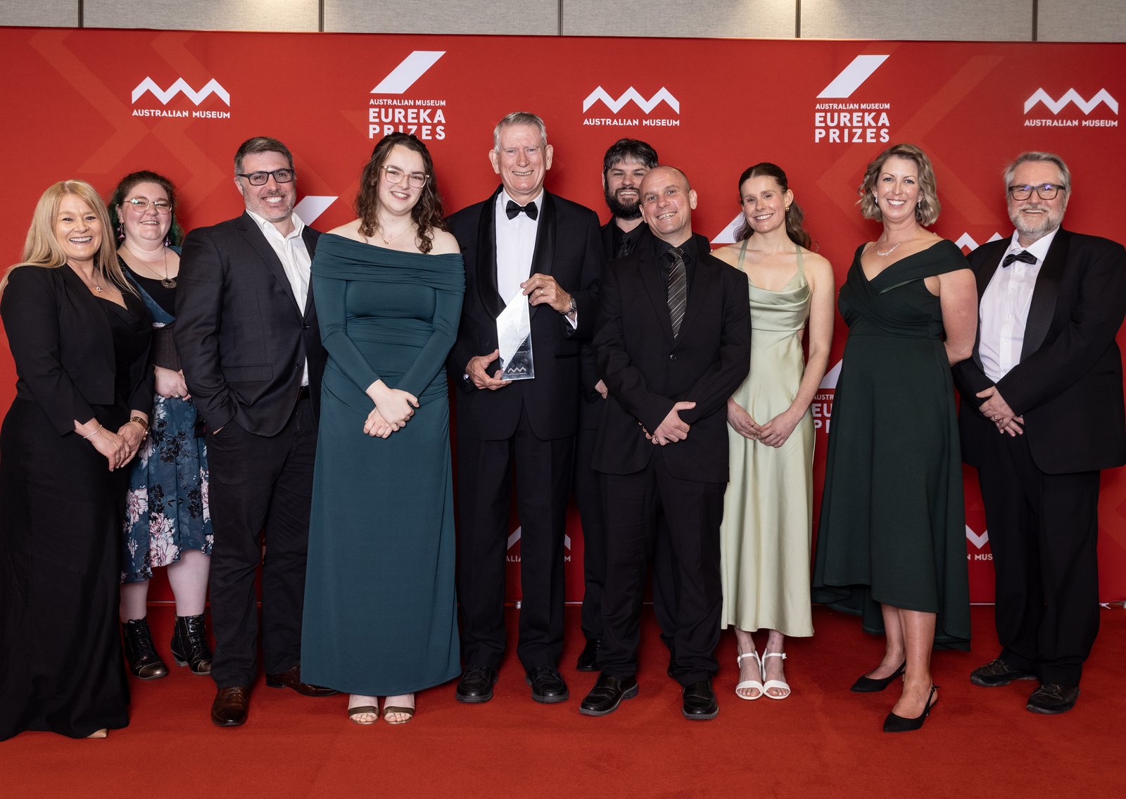 2025 Eureka Prizes Awards Ceremony Media Wall - Winners