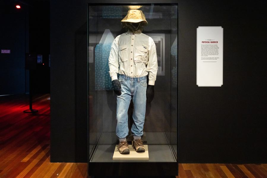 Bloodsuckers: Nature's Vampires exhibition - physical barrier