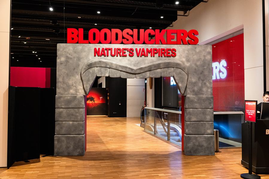 Bloodsuckers: Nature's Vampires exhibition entrance