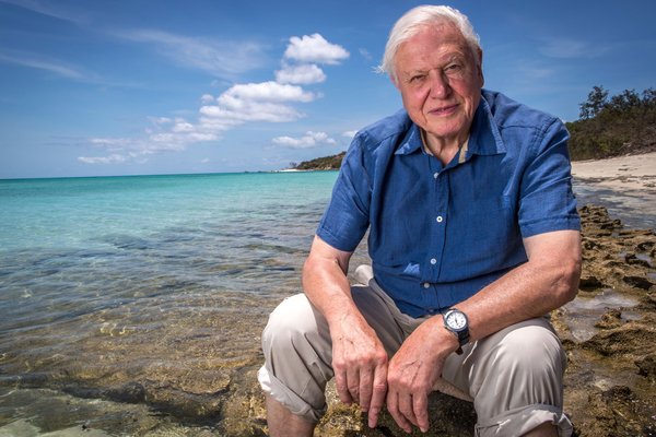 Sir David Attenborough at the Great Barrier Reef, circa 2015