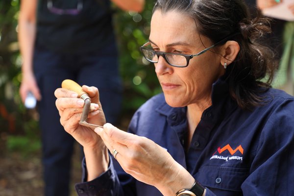 Dr Amy Mosig Way, part of the Australian Museum's first broad scale multi-pronged expedition of Norfolk Island