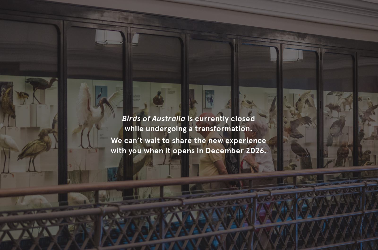 Birds of Australia Gallery closed for redevelopment