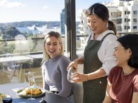 Bistro Gadi, located on the top level of the Australian Museum serves up a fresh seasonal menu