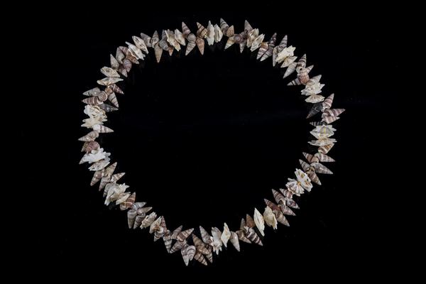Shell adornment made by Walbanja Yuin Elder Aunty Vivian Mason