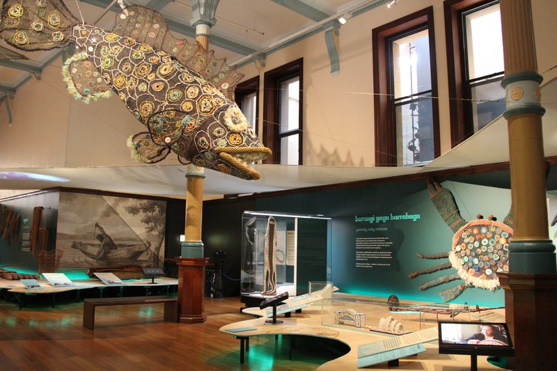 Erub Erwer Meta Dauma and Garom #1 is now on display in our exhibition Garrigarrang: Sea Country.