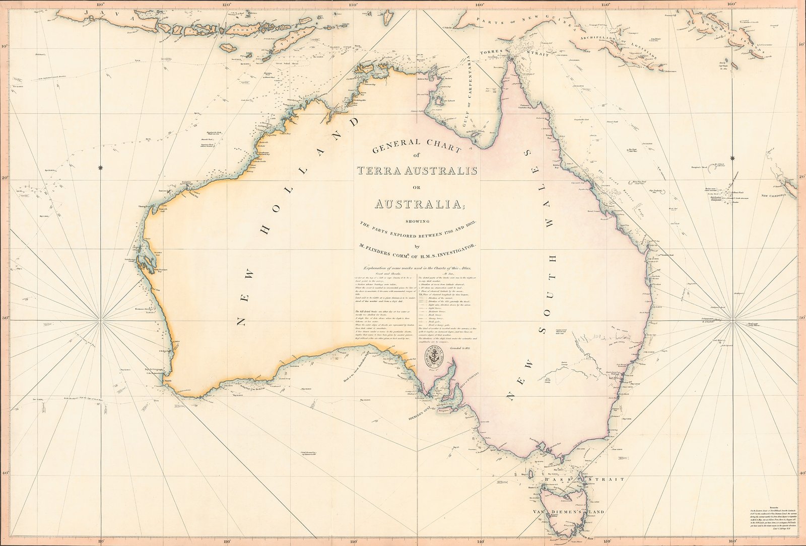 General chart of Terra Australis