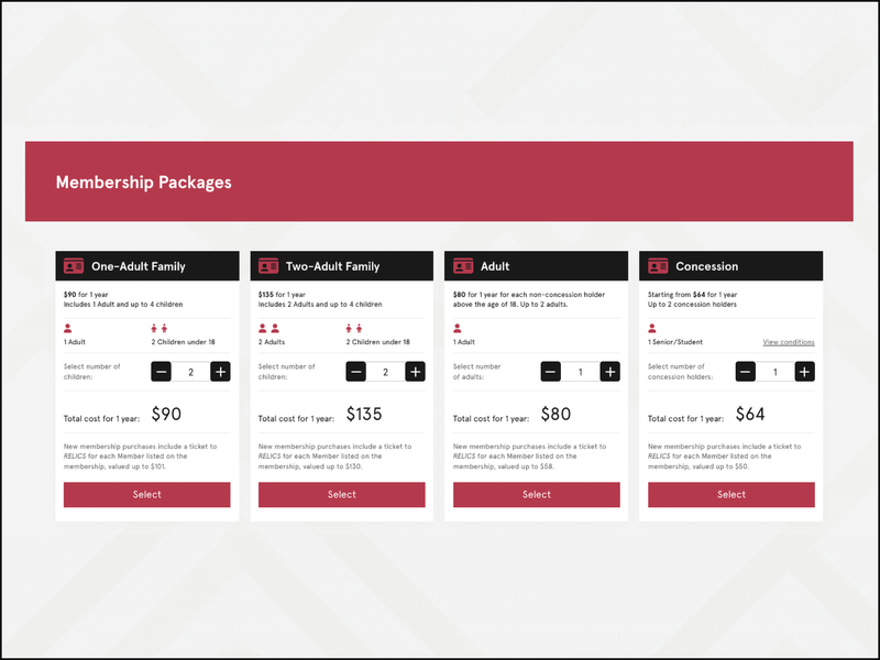 Redeem Gift Membership page