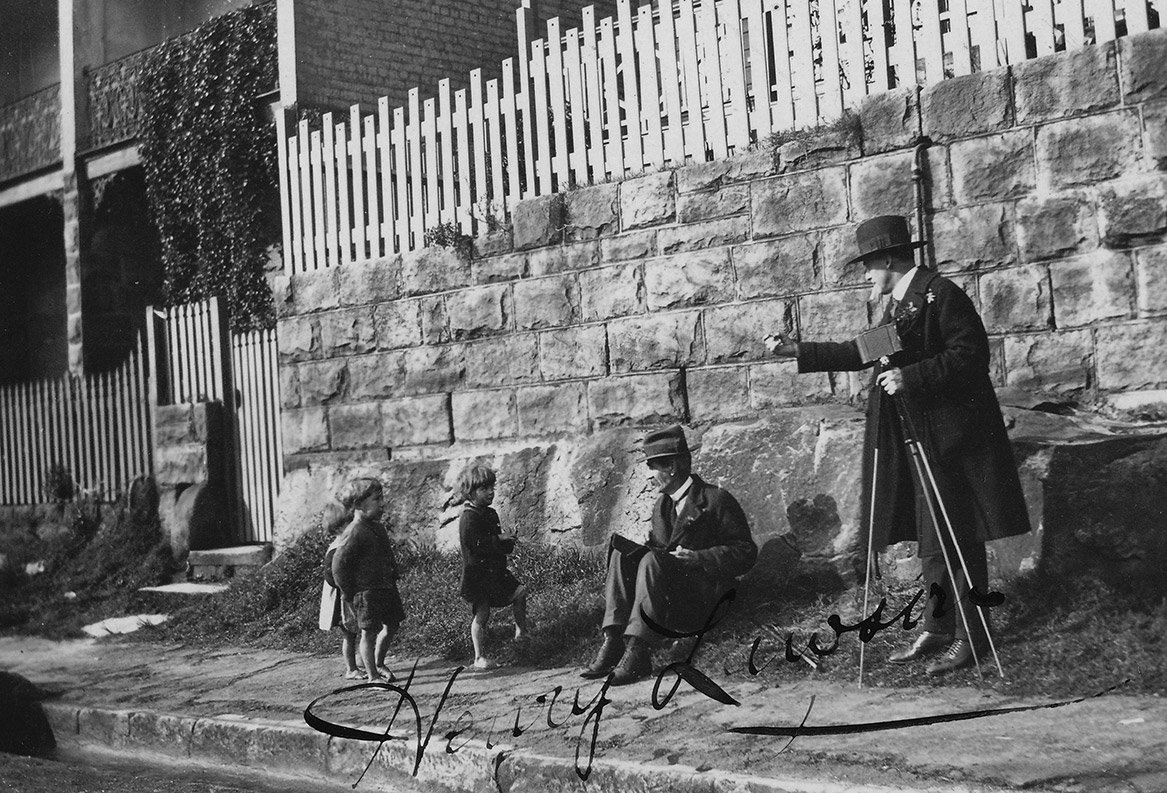 Henry Lawson and children, 1905