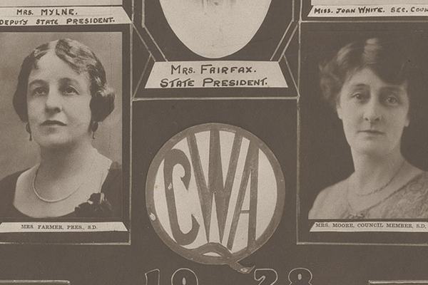 Portraits of Queensland CWA presidents and council members