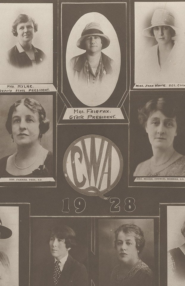 Portraits of Queensland CWA presidents and council members