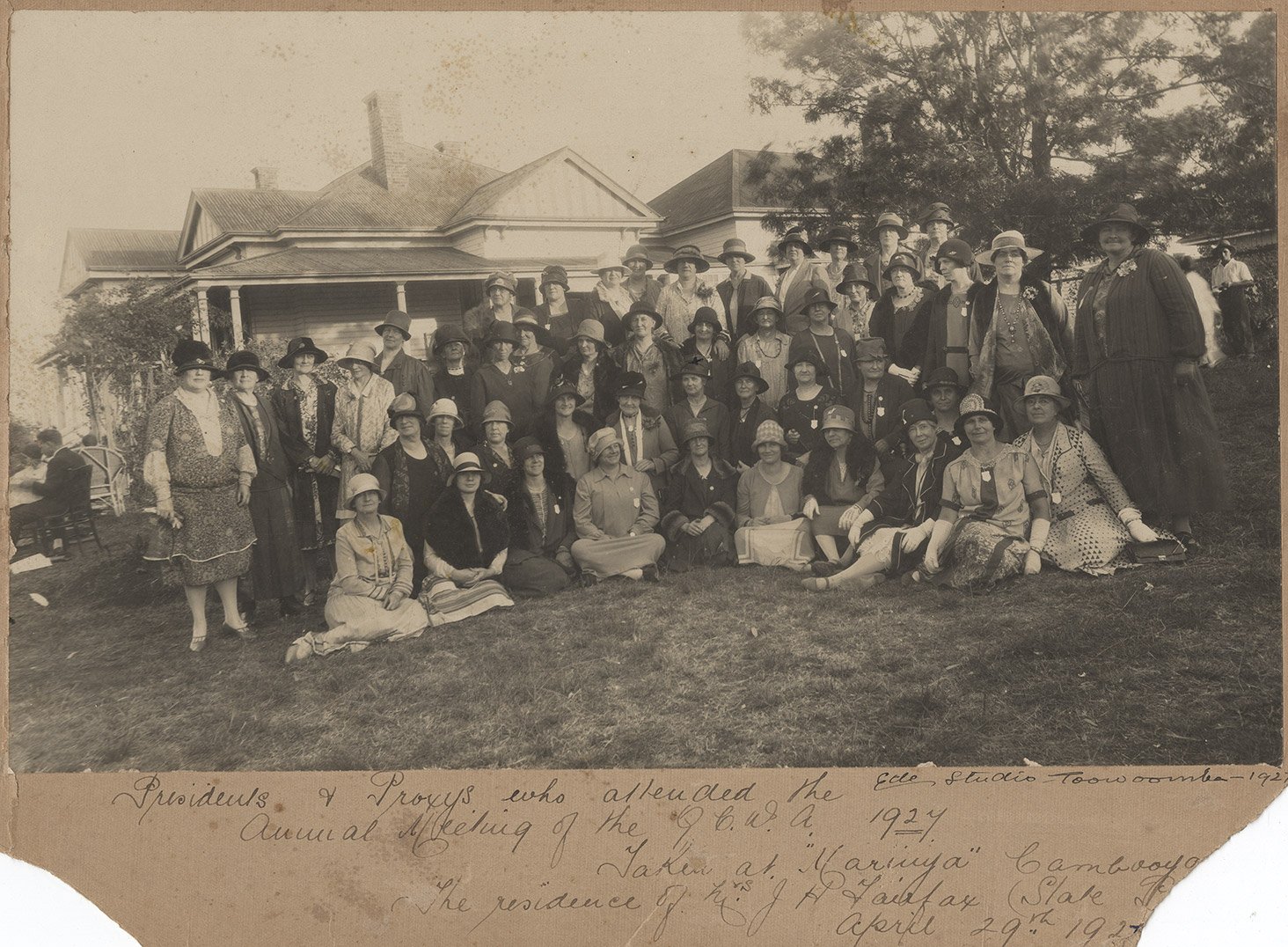 Annual meeting of the QCWA, 1927