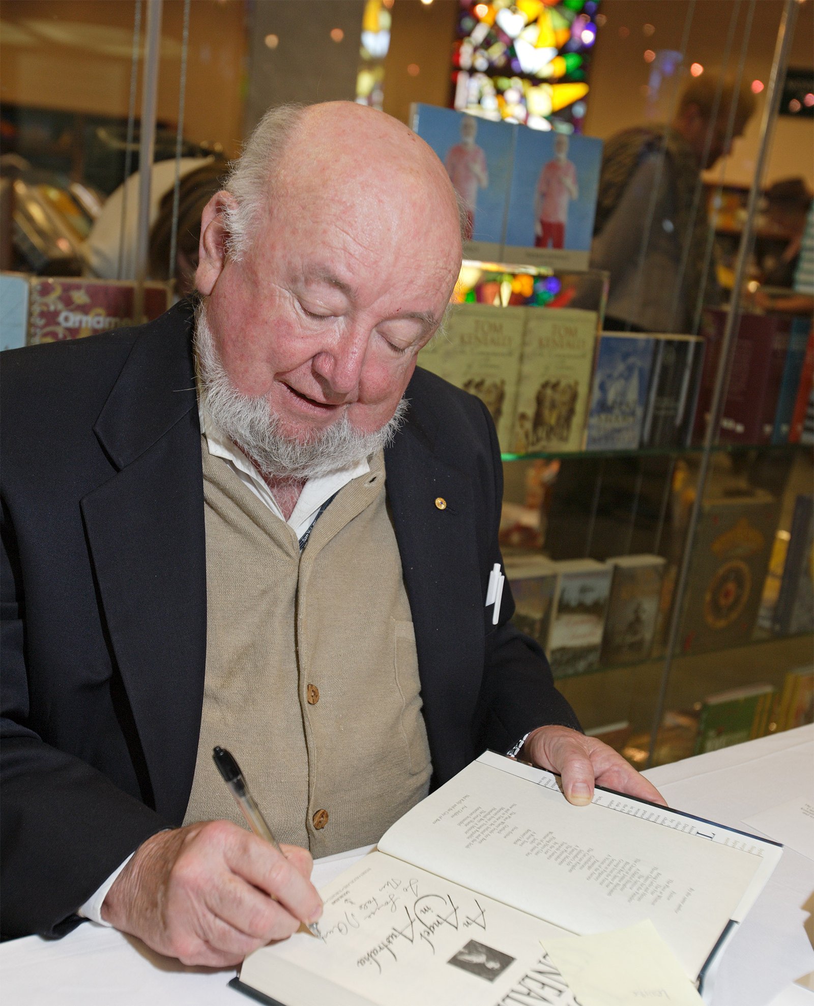 Thomas Keneally, book signing