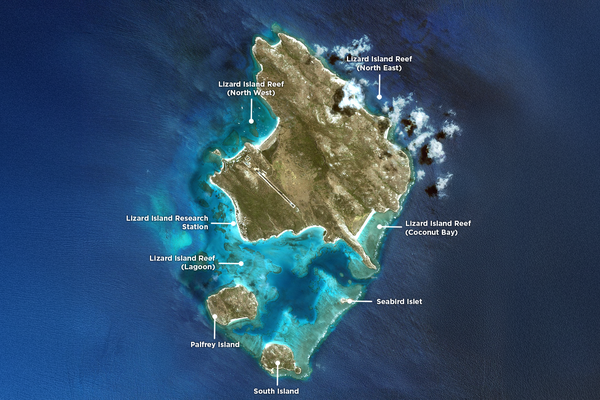 Map if Lizard Island