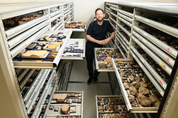Matt McCurry with Midge Fossil