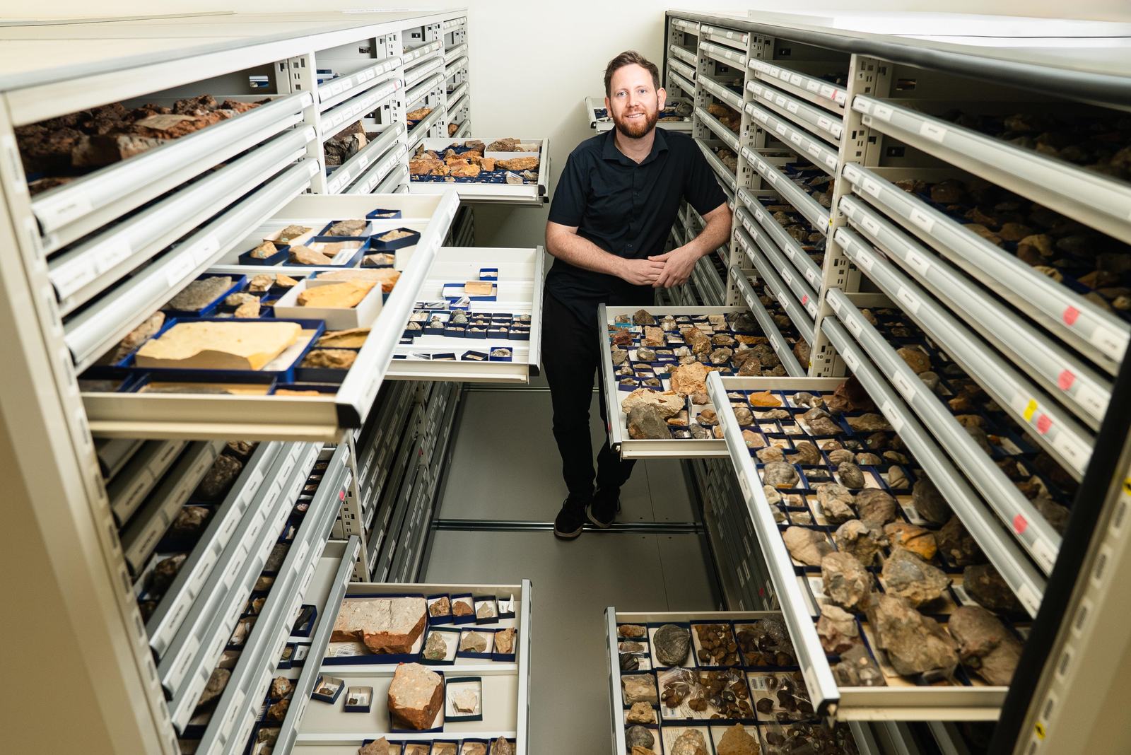Matt McCurry with Midge Fossil
