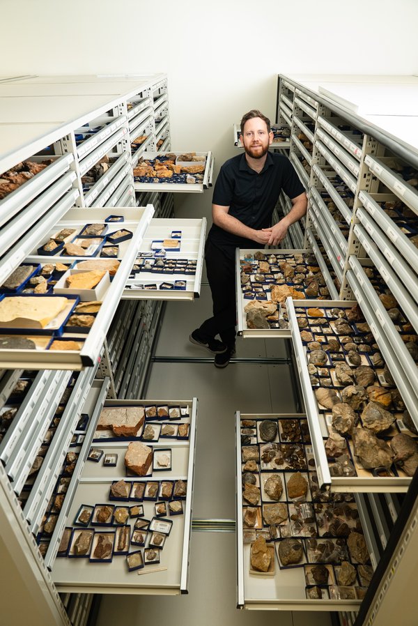Matt McCurry with Midge Fossil