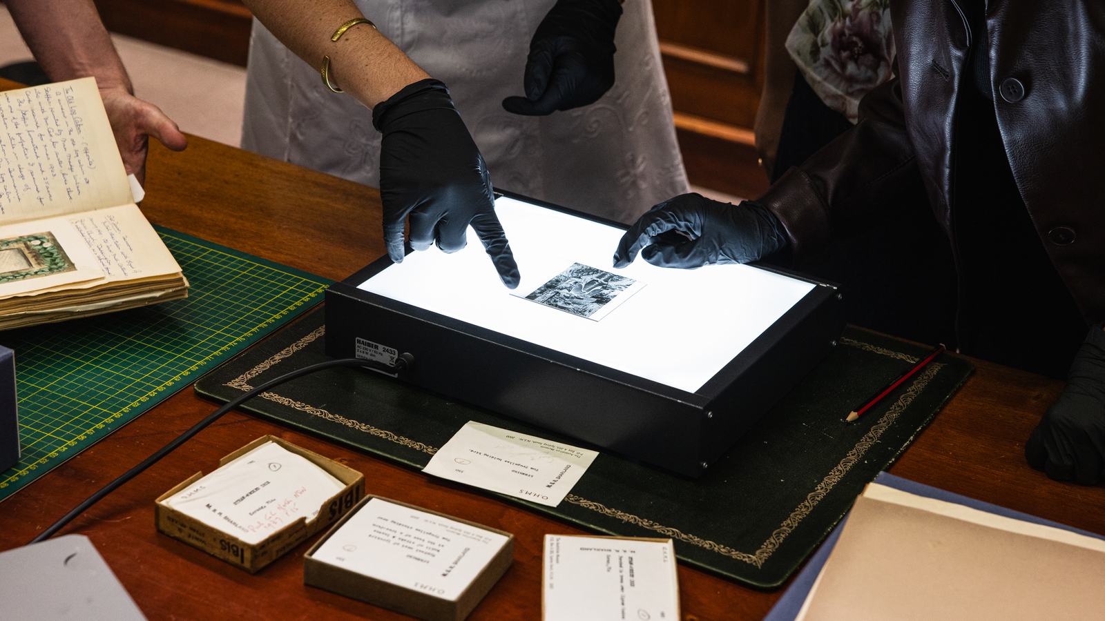 Michael Sharland Field Notes Collection Visit from Students