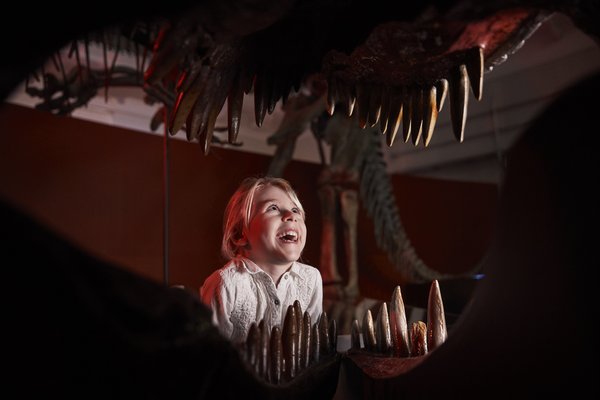 Mum and Daughter with T.Rex